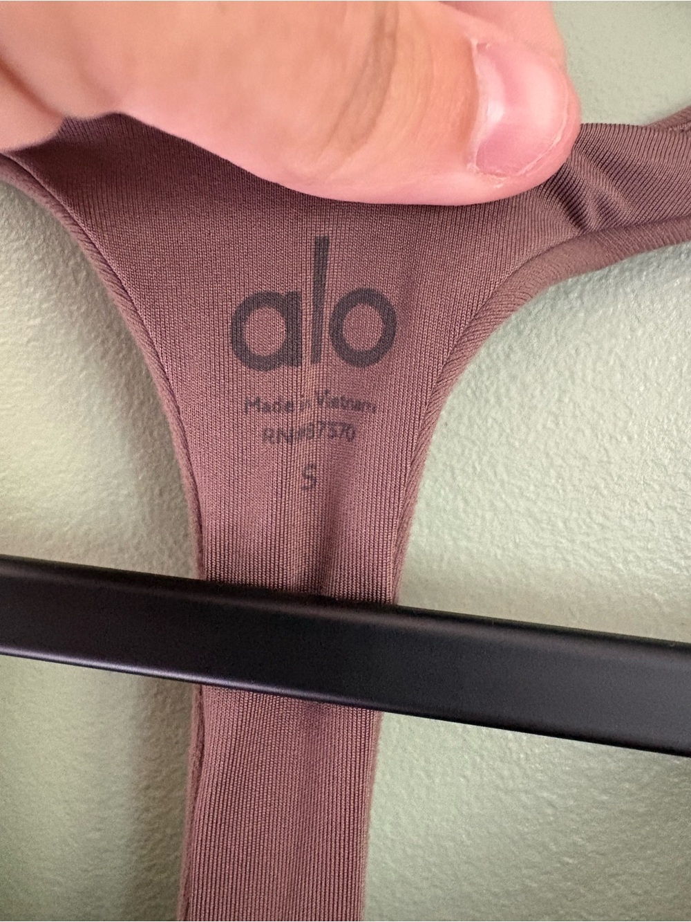 ALO Yoga Light Brown Scoop-Back One-Piece Bodysuit - Picture 2 of 4